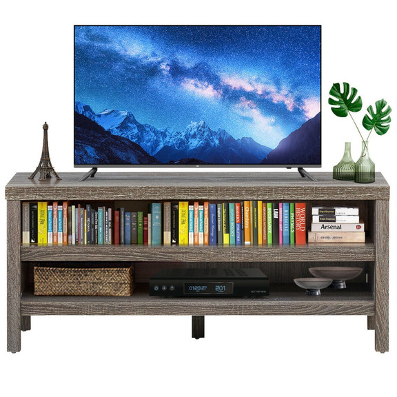 Costway 06412795 3 Tier TV Stand Console Cabinet f...