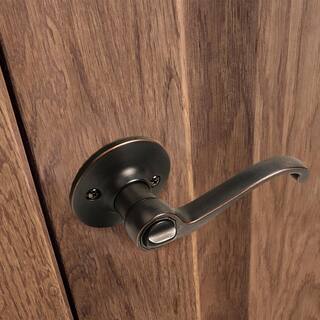 Design House Scroll Oil-Rubbed Bronze Privacy BedBath Door Handle 791632