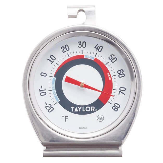 Taylor Refrigerator And Freezer Analog Dial Thermometer