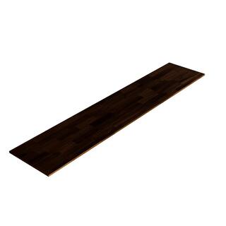 Interbuild 96 in. L x 20 in. D x 0.7 in. T Solid Acacia Appearance Board Espresso 668738