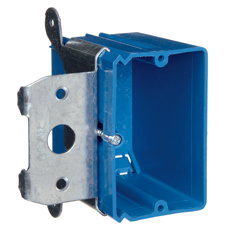 OUTLET BOX RECT PVC BLUE