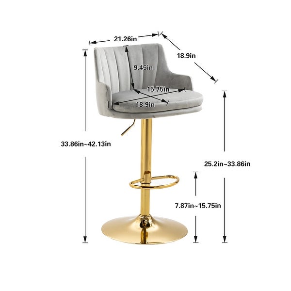 6-Color Bar Stools with Back and Footrest Counter Height