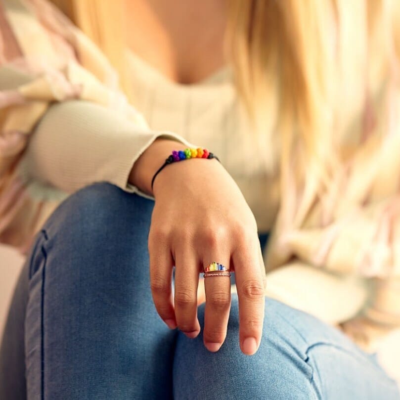 Rainbow Micro Diamond Ring