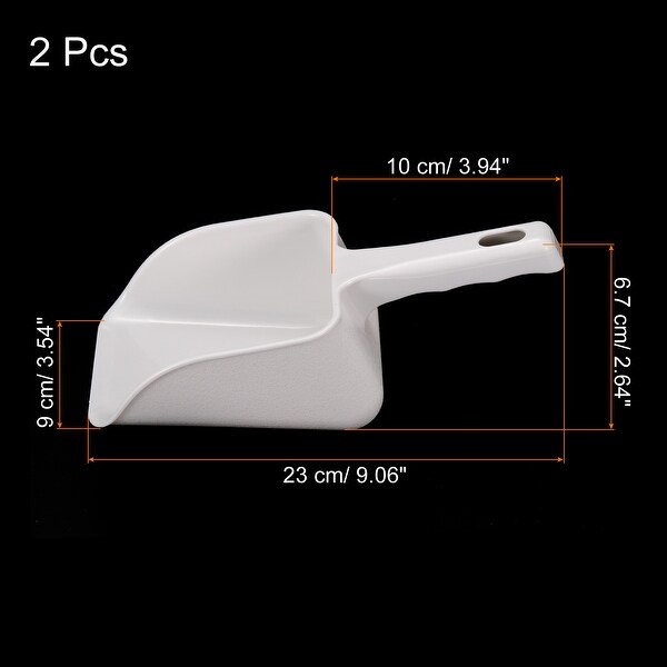 2Pcs Ice Scoop ABS 9.06x3.54