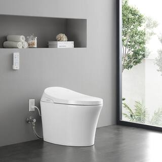 OVE Decors Lena Elongated Electric Bidet Toilet in White 15WST-LENA00-00