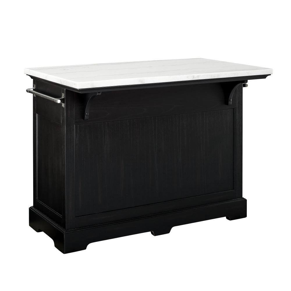 Steve Silver Aspen Ebony Kitchen Island Cart AS380CKTB