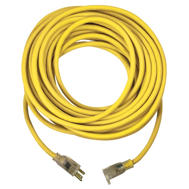 Usw 12 3 Yellow Heavy Duty Extension Cords With Lighted Plug