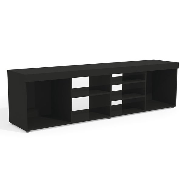 Boahaus Dakota TV Stand， TV up to 65 inches， 7 open shelves