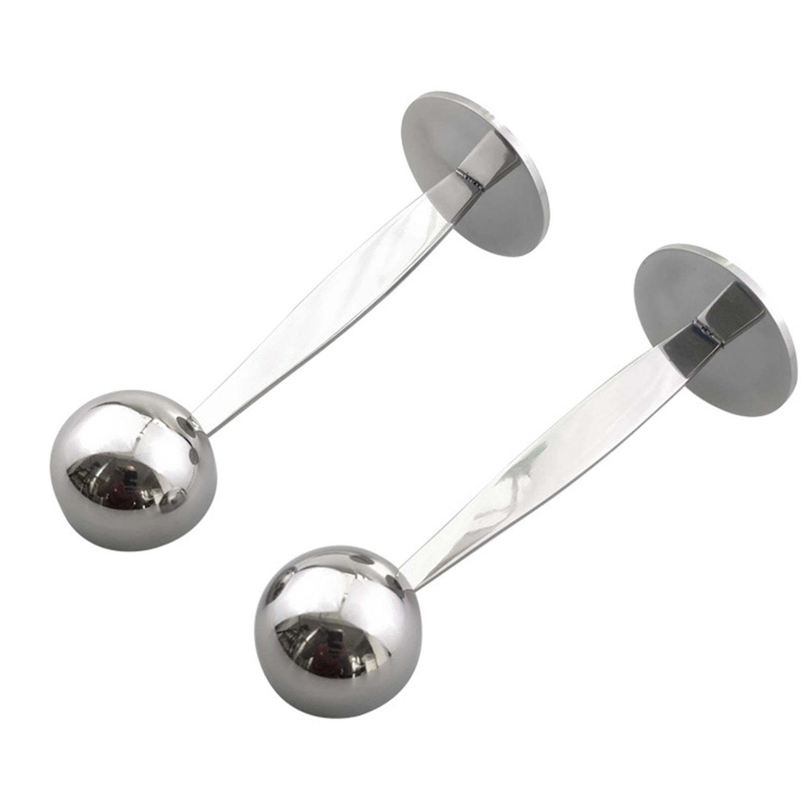 2 In 1 Stainless Steel Coffee Measuring Scoop Tamper Espresso Coffee Bean Hammer Spoon Coffee and Tea Tools Measuring Tamping Scoop For Cafe Shop Home K