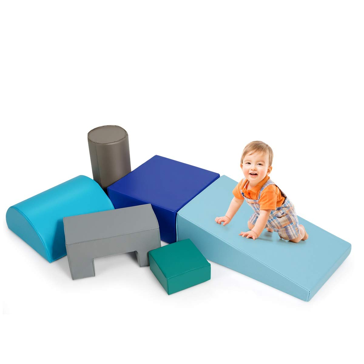 Costzon 6-Piece Kids Crawl and Climb Foam Play Set