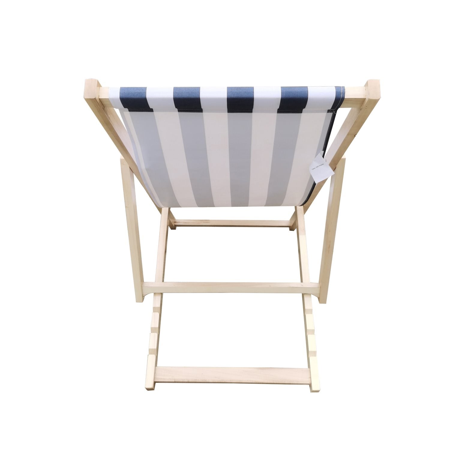 HISTOYE Beach Reclining Chair Outdoor Patio Sling Chair,Portable Garden Pool Beach Lounge Chair Reclining Chair,Lawn Seat for Garden, Swimming Pool and Beach,Blue White Stripes