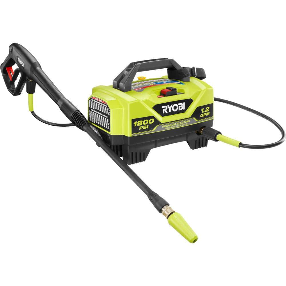 RYOBI 1800 PSI 1.2 GPM Cold Water Corded Electric Pressure Washer RY141802