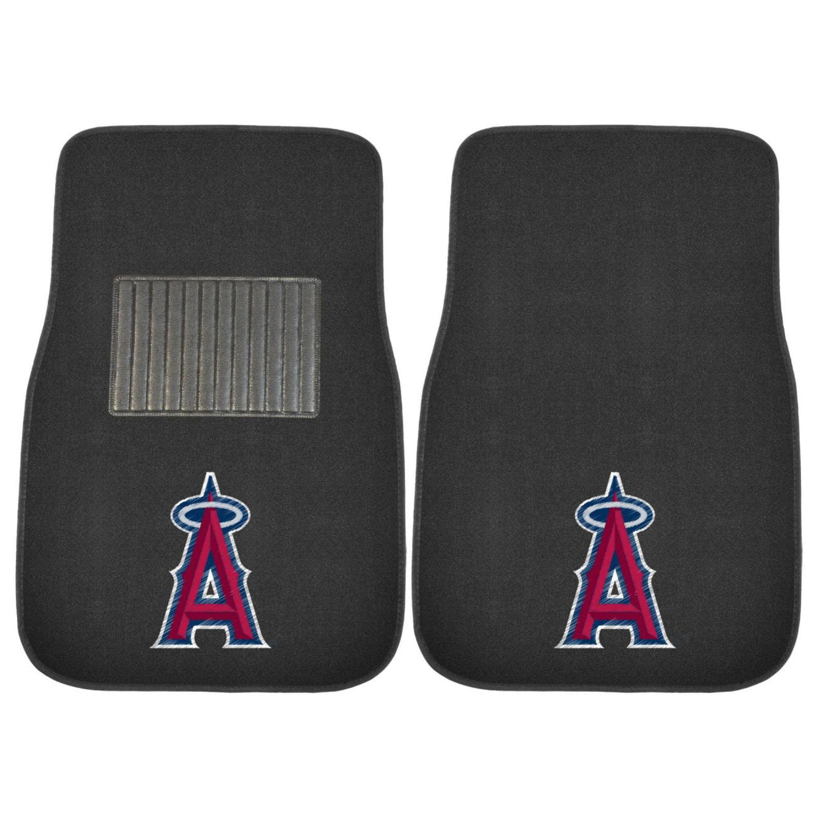 FANMATS 20570 MLB - Los Angeles Angels Embroidered Car Mat ， Team Color， 17