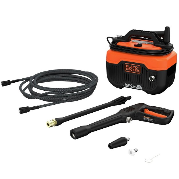 Black amp Decker Bepw1600 1600 Max Psi 1 2 Gpm Corded Cold Water Pressure Washer