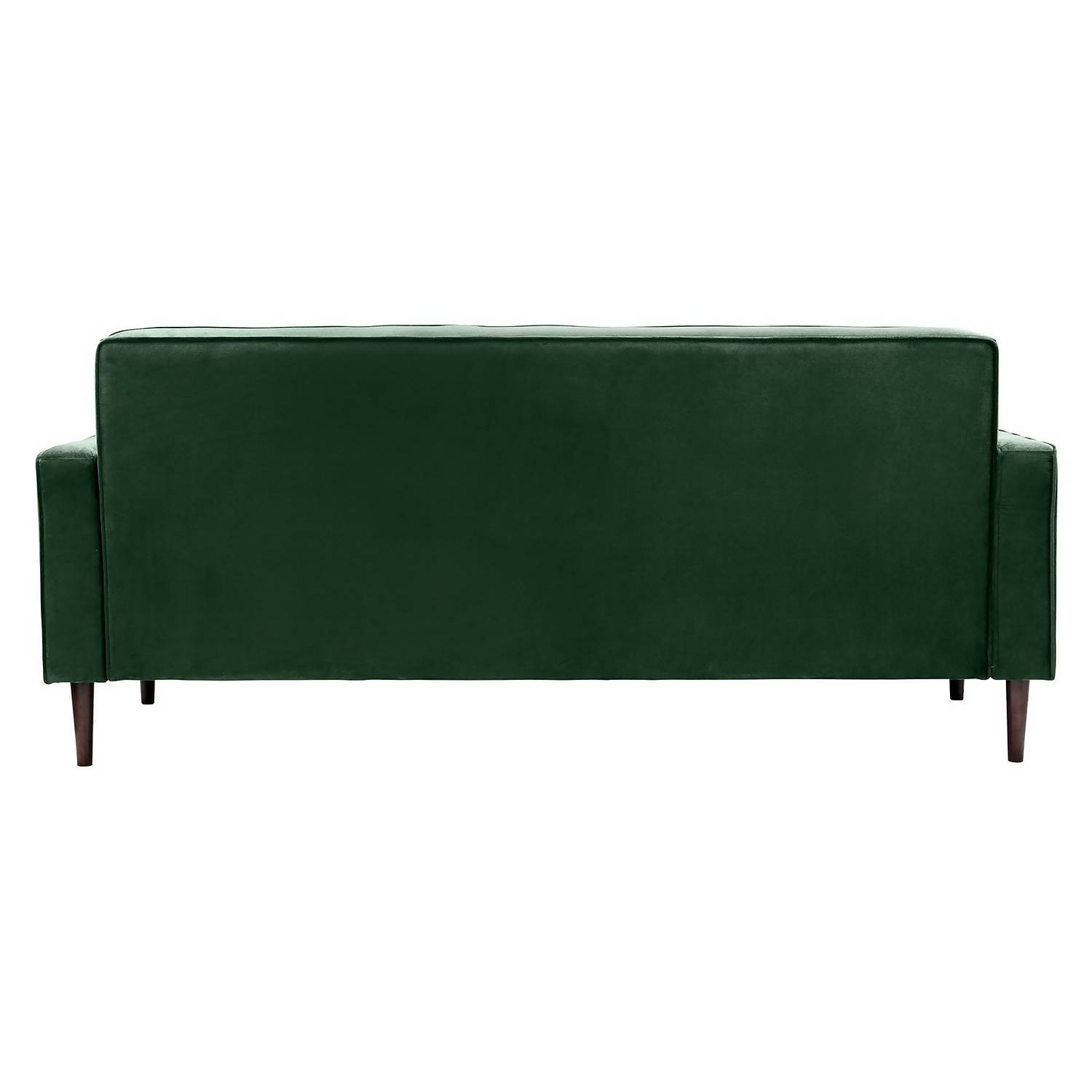 Draper Velvet 3 Seater Sofa in a Box Green