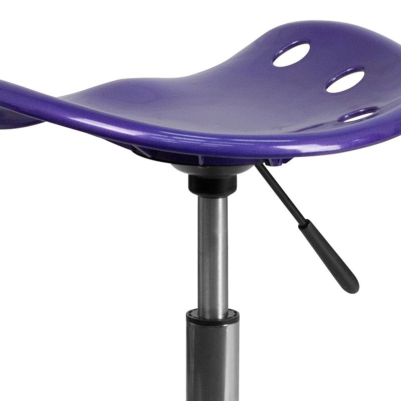 Flash Furniture Taylor Violet Tractor Seat Stool