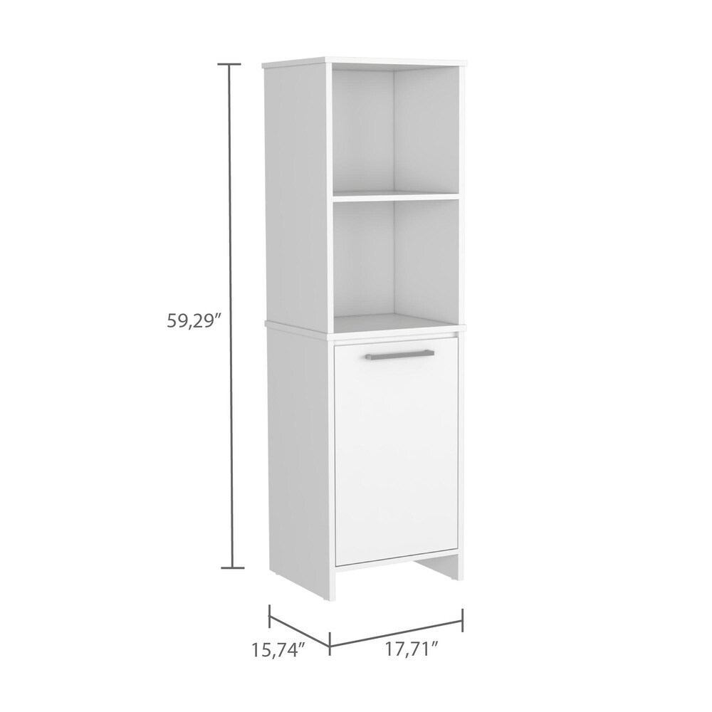 Pantry Cabinet with 4 Shelves and 1 Door