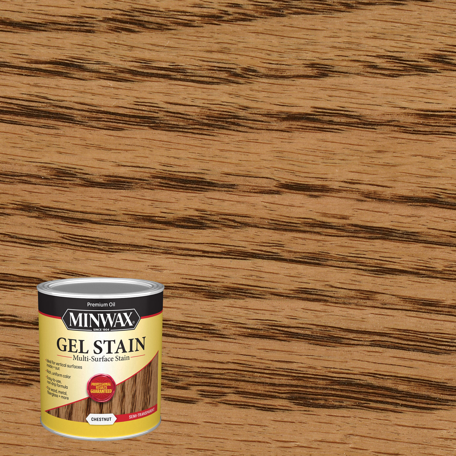 Minwax Gel Stain Semi-Transparent Chestnut Oil-Based Gel Stain 1 qt