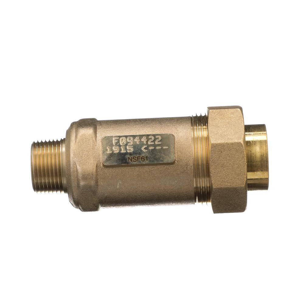 Zurn 34 in. Female Union Inlet x 34 in. Male Outlet 700XL Dual Check Valve 34UFMX34M-700XL