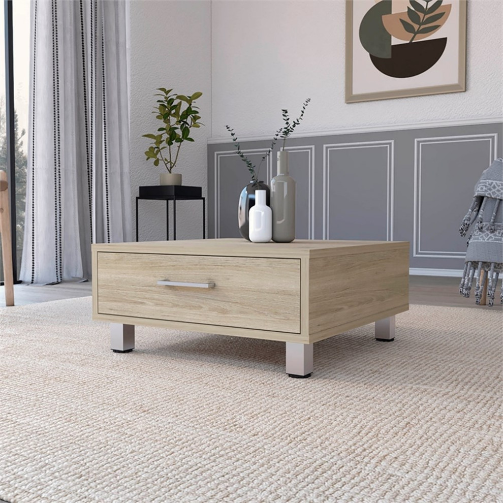 FM FURNITURE Kabul Coffee Table Light Pine (beige) Engineered Wood   Contemporary   Coffee Tables   by Homesquare  Houzz