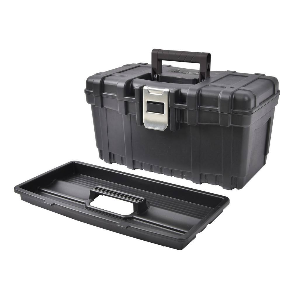 Anvil 16 in. Black Plastic Tool Box 2017519