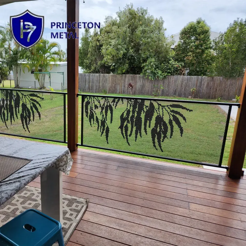 Project metal fencing screen AUS perf fencing perforated aluminium pool fence panel