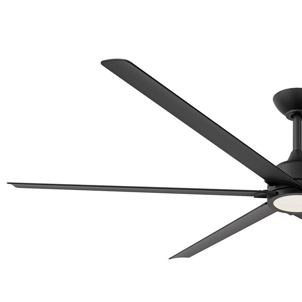 AIRE BY MINKA Hillsdale 65 in. Integrated LED IndoorOutdoor Coal Ceiling Fan with Light Kit and Remote Control 04755