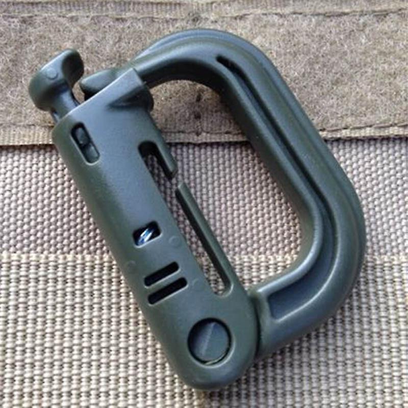 Born Pretty Dc Attach Shackle Carabiner D-ring Clip Molle Webbing Backpack Buckle Snap Lock Grimlock Camp Hike Mountain Climb Outdoor