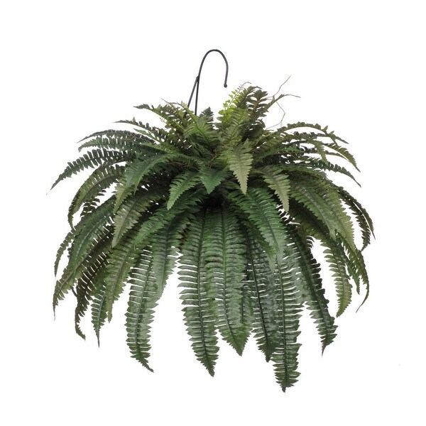 Faux Fern Hanging Basket