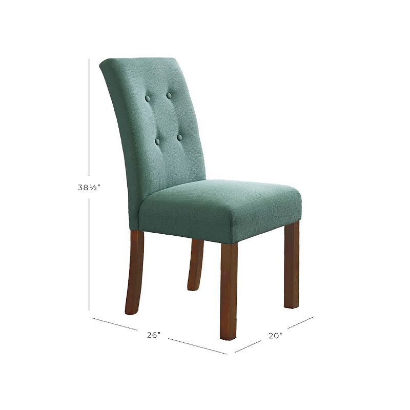 HomePop Button Tufted Parsons Dining Chair 2-piece Set