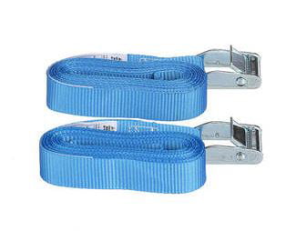 Hyper Tough 13 ft x 1 in Cam Buckle Lashing Strap Tie Down， 200 lbs.， 2 Pack