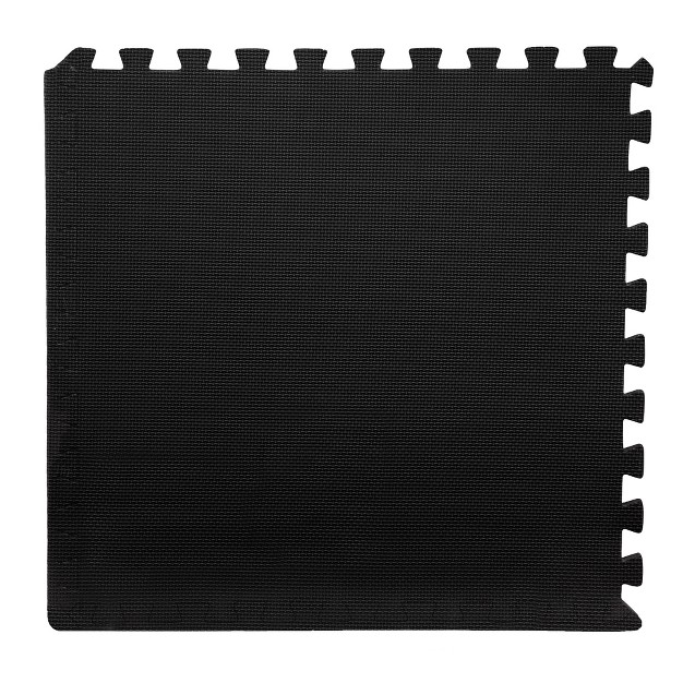 Stalwart 24 inch Eva Foam Tiles 24 pack Black