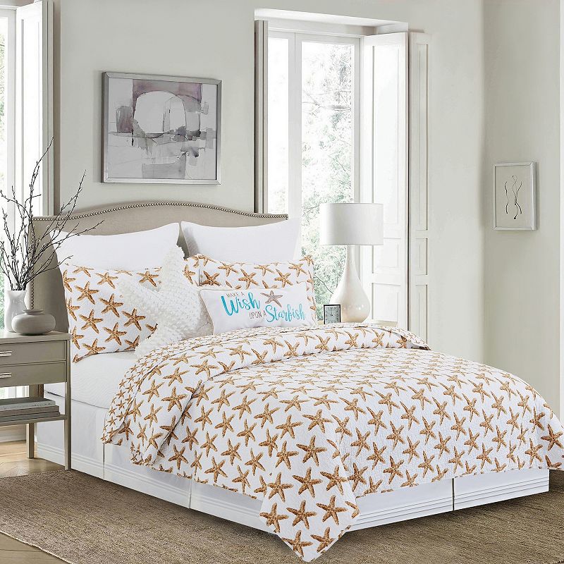 CandF Home Sandbridge Stars Quilt Set with Shams