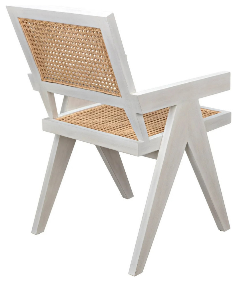 Pearson Chair With Caning  White Wash Set of 2   Modern   Dining Chairs   by Rustic Home Furniture Deco  Houzz
