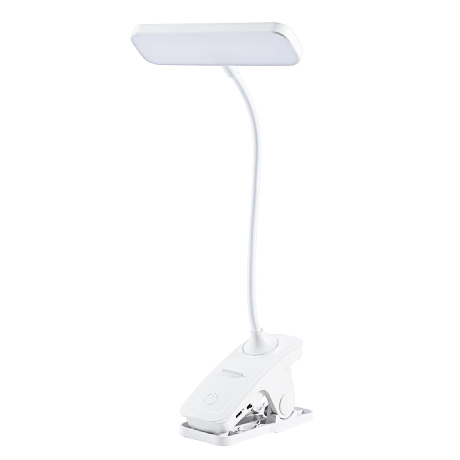 Dc5v 4w Leds Table Desk Reading Clamp Lamp 3 Colors Temperature Changeing/ Brightness Adjustable Dimmable/ P-hone Holder Design/ Flexible Bendable Tub