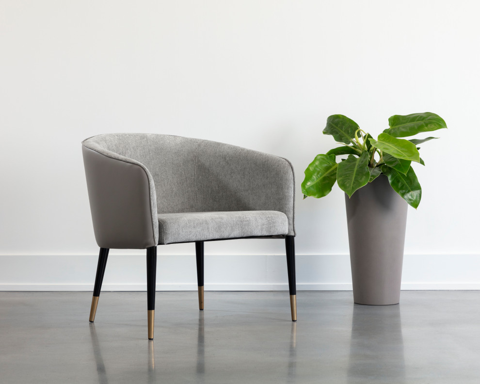 Asher Lounge Chair Flint Grey / Napa Taupe   Midcentury   Armchairs And Accent Chairs   by Sunpan Modern Home  Houzz