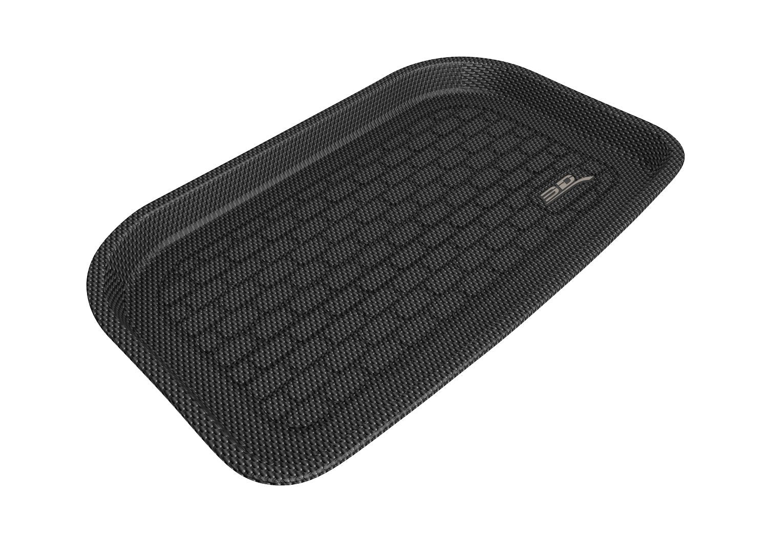 3D MAXpider 2021-2022 Fits Tesla Model Y 7-Seat Kagu Carbon Fiber Embossed Pattern Lower Black Cargo Liner M1TL0371309