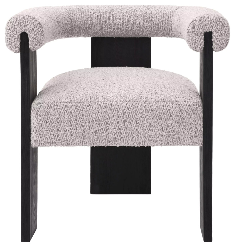 Bouclé Modern Dining Chair  Eichholtz Percy   Transitional   Dining Chairs   by Oroa   Distinctive Furniture  Houzz