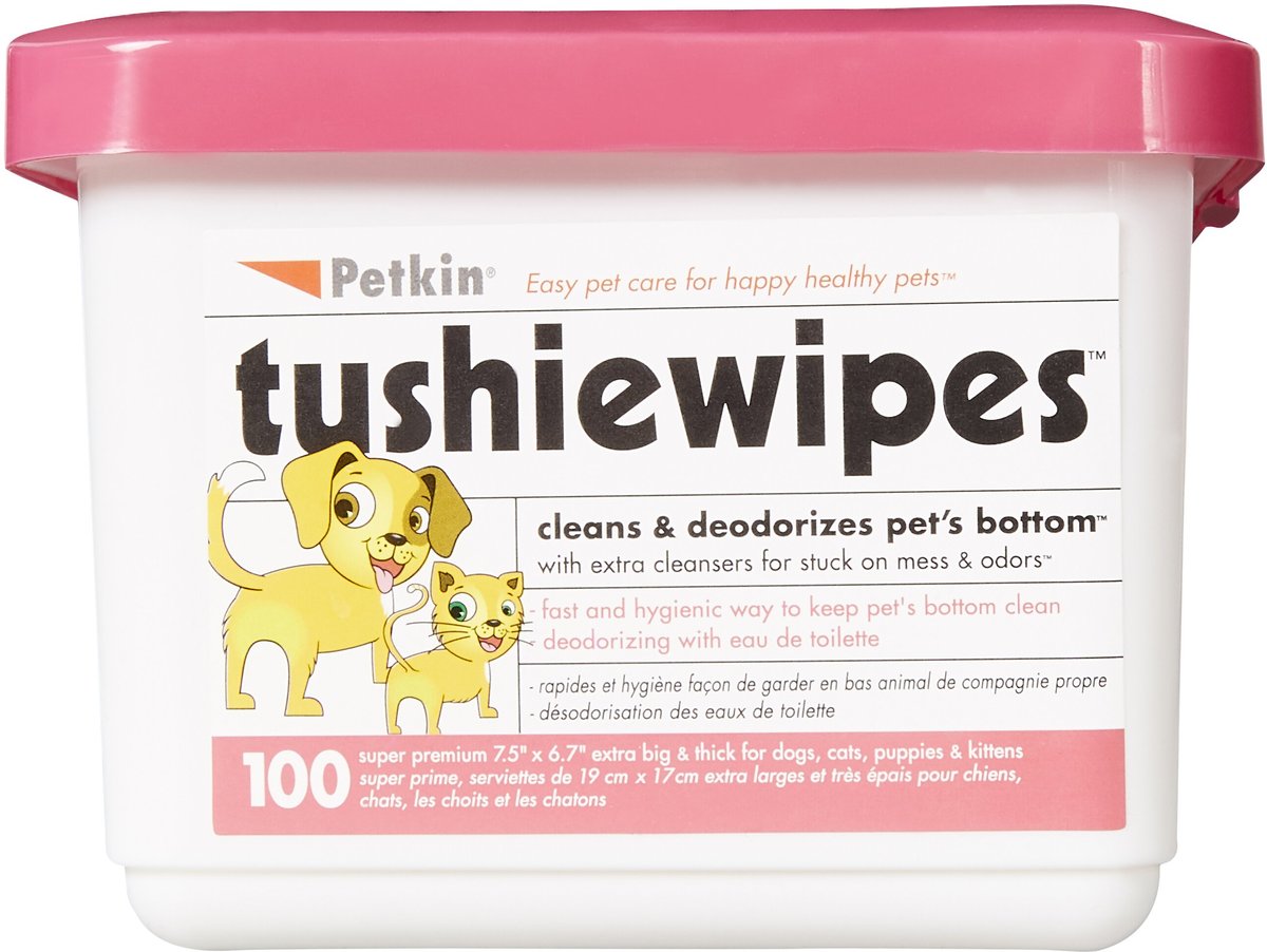 Petkin Dog and Cat Tushie Wipes