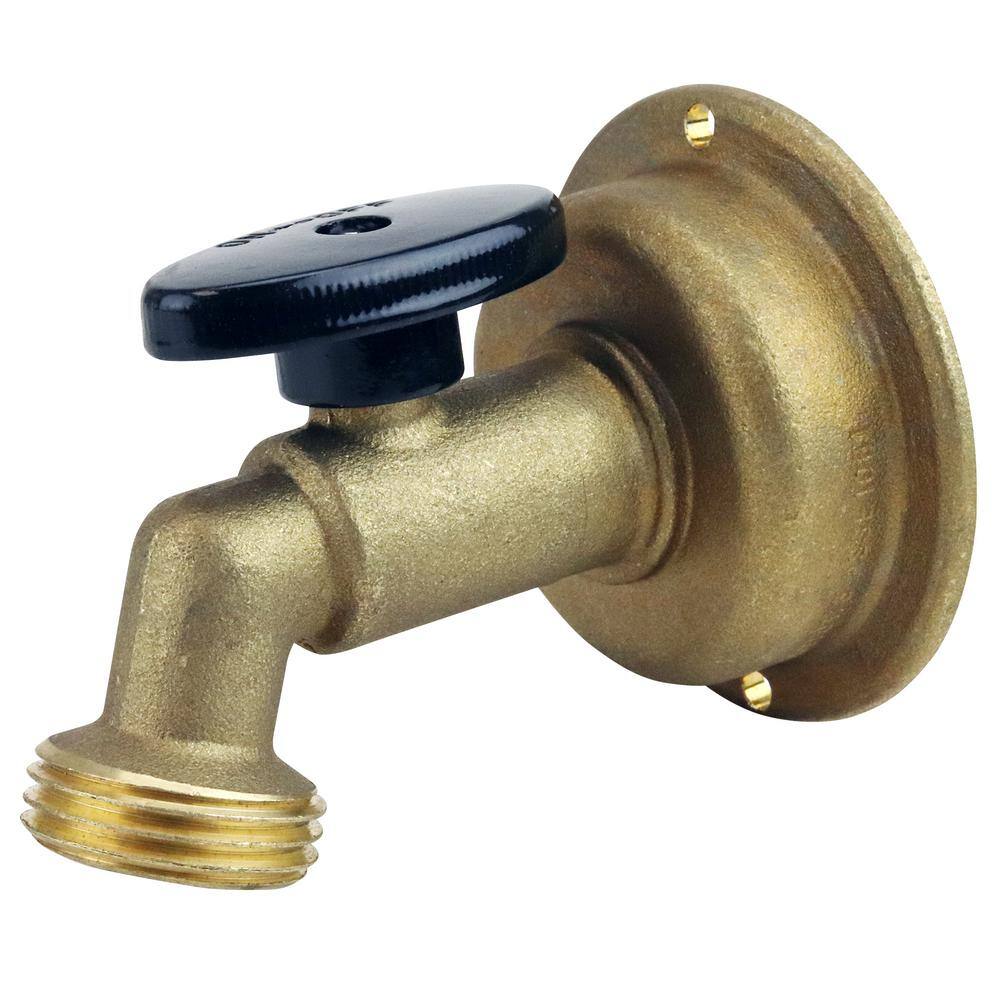 Tectite 12 in. Brass Quarter Turn Push-to-Connect x 34 in. Garden Hose Thread No Kink Hose Bibb FSBSCV1234