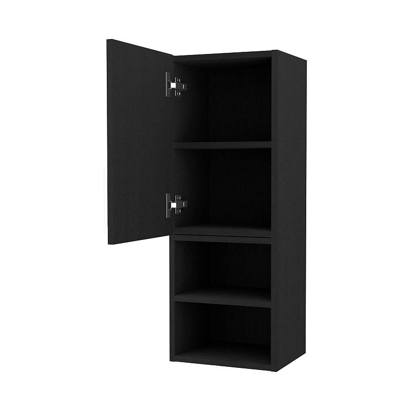 Praia Medicine Cabinet， Four Shelves  Single Door Cabinet， Metal Handle