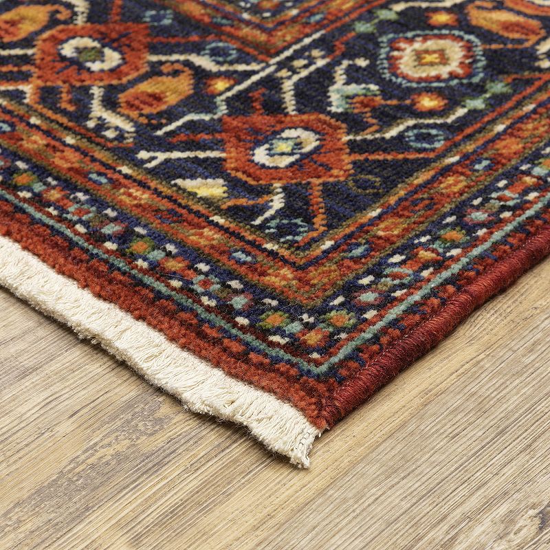 StyleHaven Linwood Border Medallion Fringed Area Rug