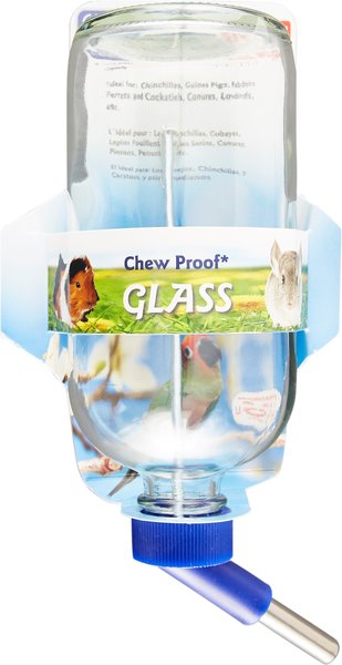 Lixit Chew Proof Glass Bird and Small Animal Water Bottle