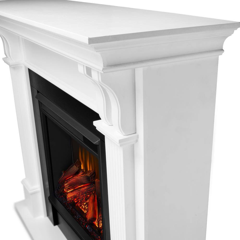 Real Flame Ashley 48 in. Electric Fireplace in White 7100E-W