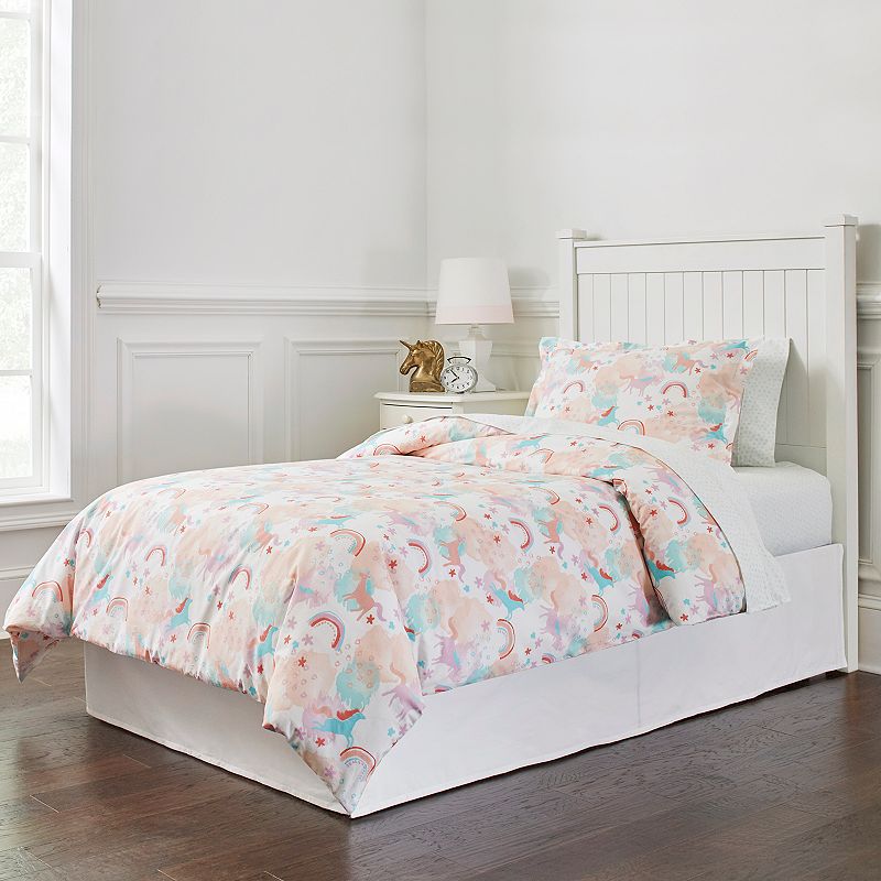 Lullabye Bedding Unicorn Cotton Percale Comforter Set