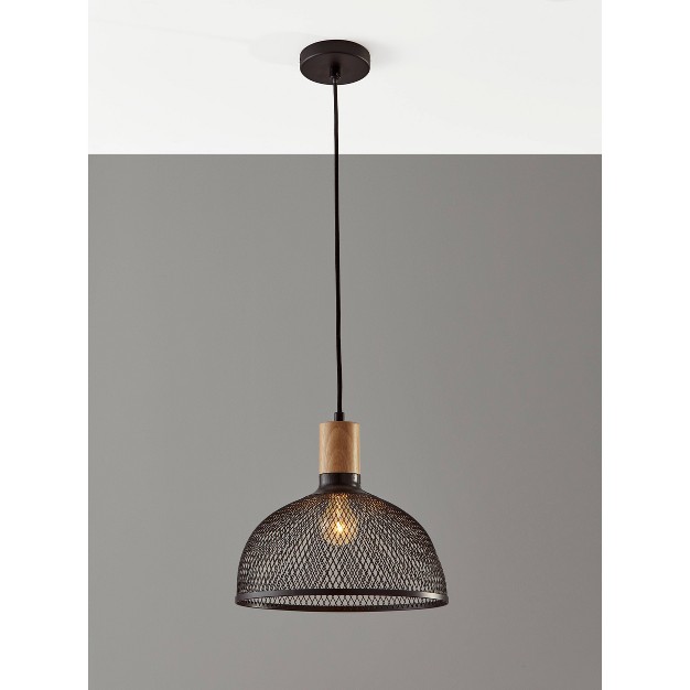 Large Dale Pendant Black Adesso