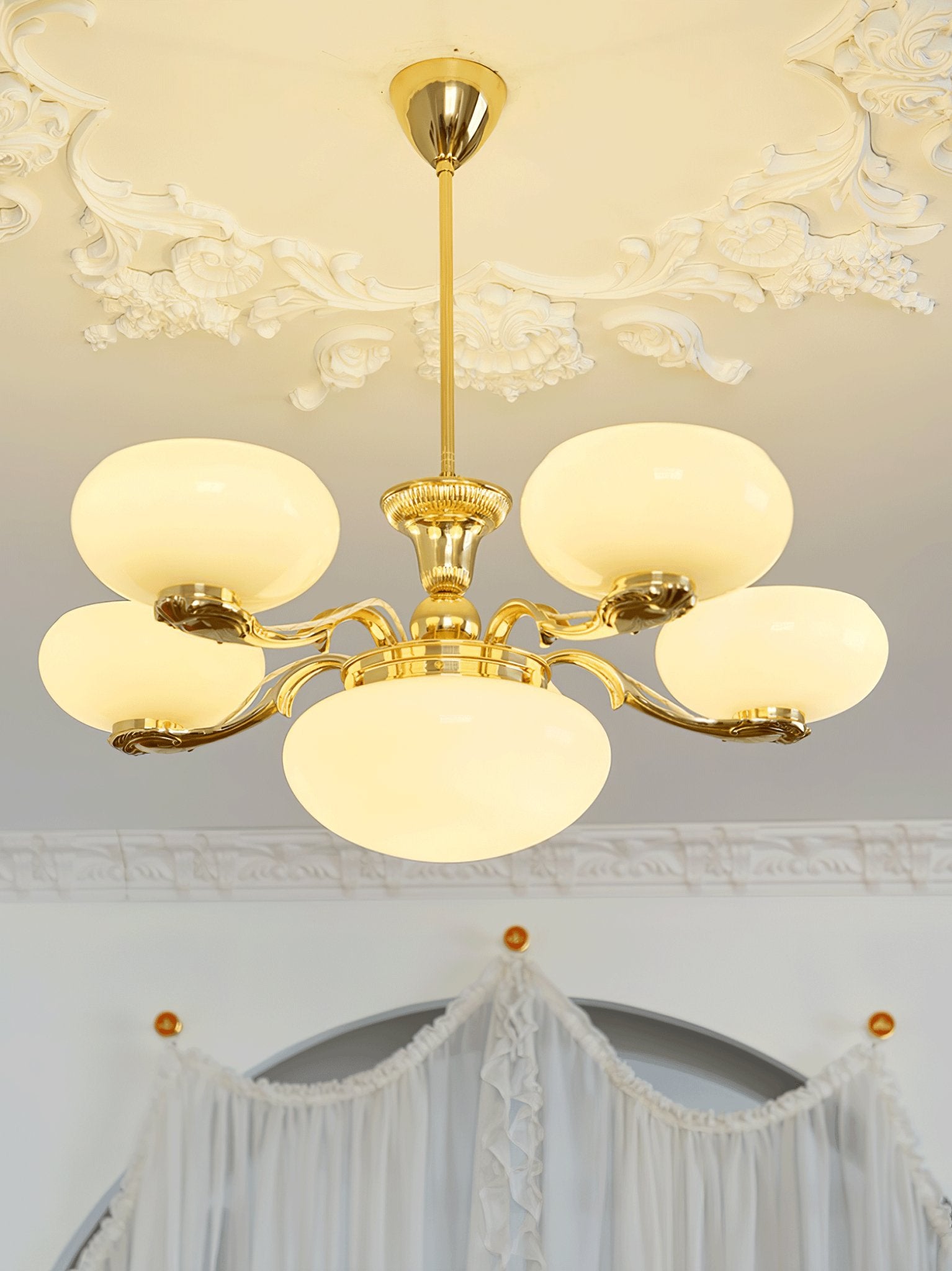 Brass Radiance Orb Chandelier