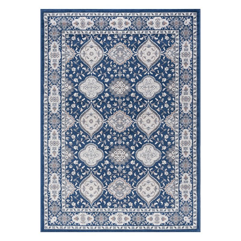 KHL Rugs Syracuse Traditional Framed Floral Rug