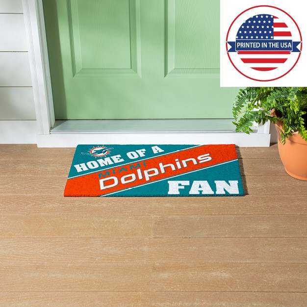 Evergreen Miami Dolphins Pvc Mat Color