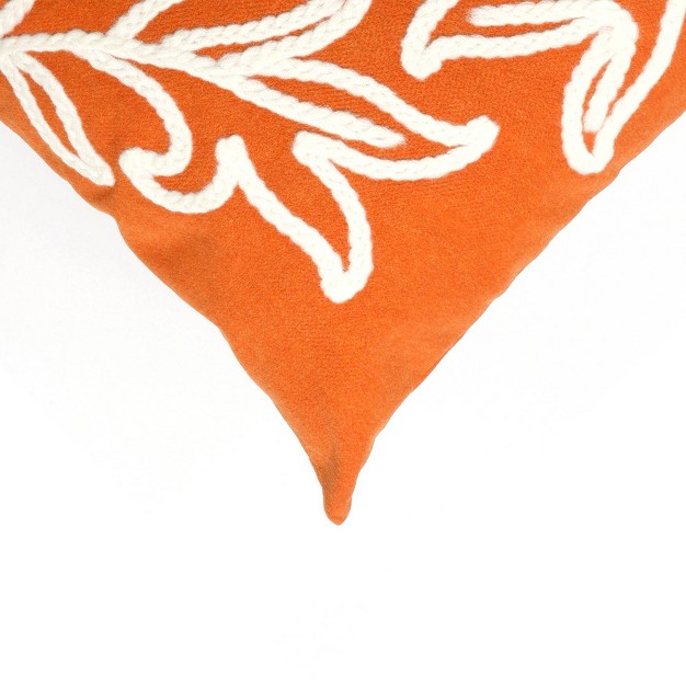 Oversize Lumbar Throw Pillow Orange Liora Manne